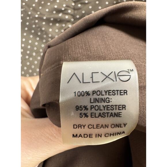 Alexis Brown Polka Dot Dress Retail $395 Old Money Preppy Luxury Designer Twee L - Picture 4 of 10